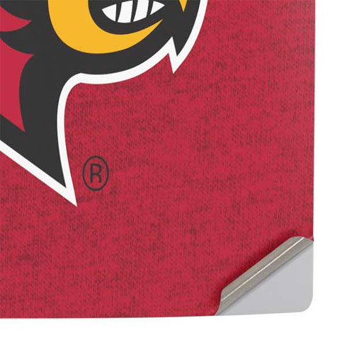 University of Louisville Red Background PS5 Pro Console Skin
